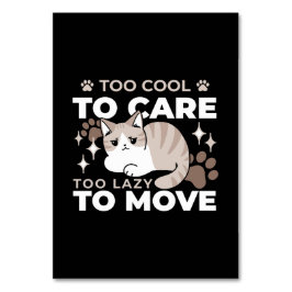 Entspannte & lazy Vibes für Cat Lovers Design Tischnummer