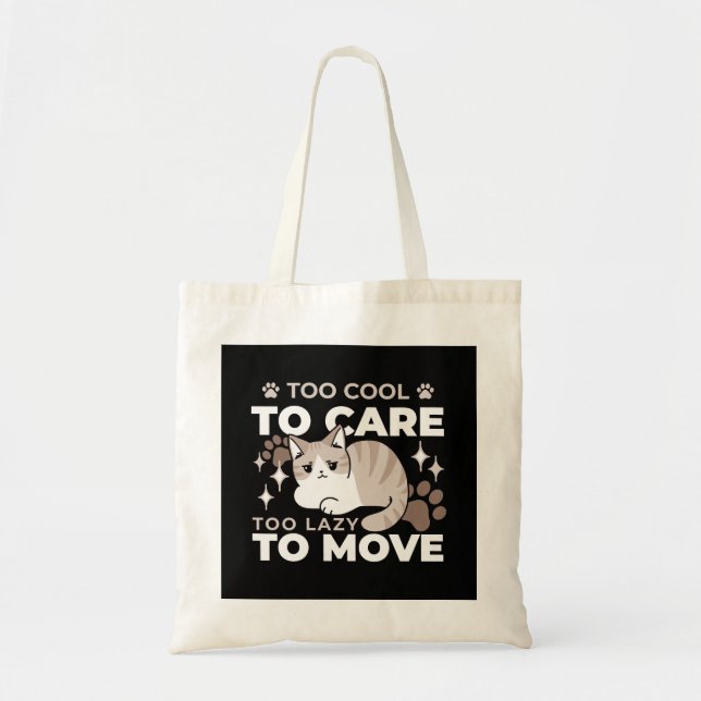 Entspannte & lazy Vibes für Cat Lovers Design Tragetasche (Vorne)