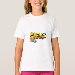Entspannter Bart Relax Graffiti Urbaner Stil Grafi T-Shirt