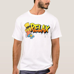Entspannter Bart Relax Graffiti Urbaner Stil Grafi T-Shirt