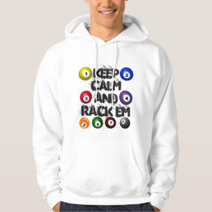 Entspannter Billard-Pool-Spiel-Team-Player Glücksp Hoodie