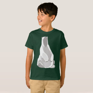 Entspannter Eisbär - Minimalistische Kunst T-Shirt
