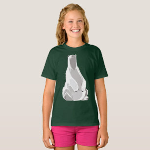 Entspannter Eisbär - Minimalistische Kunst T-Shirt