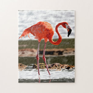 Entspannter Flamingo