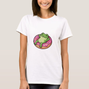 Entspannter Frosch-Donut T-Shirt