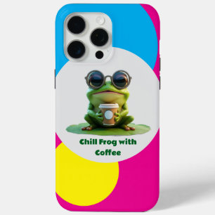 Entspannter Frosch mit Kaffee Case-Mate iPhone Hülle