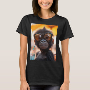 Entspannter Gorilla am Strand T-Shirt