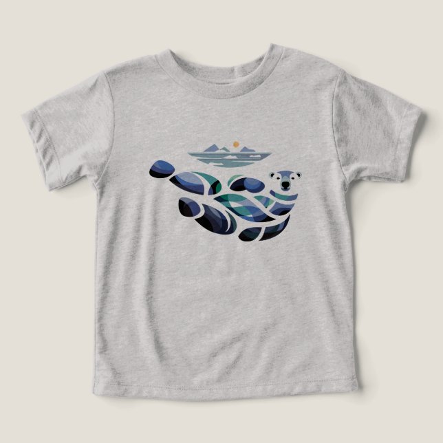 Entspannter Polar-Bär (Design Vorderseite)