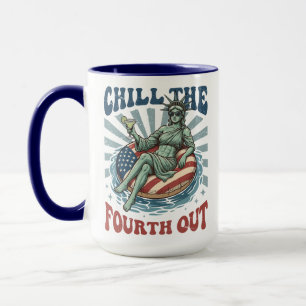 Entspannter Vierter-Statue-der-Freiheit-Margarita Tasse