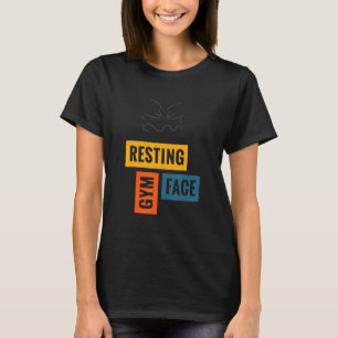 Entspanntes Fitnessstudio-Gesicht Männer Frauen Vi T-Shirt