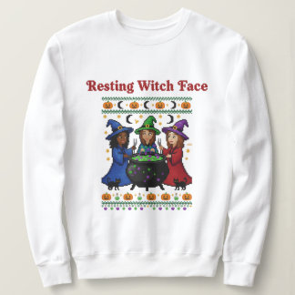 Entspanntes Hexengesicht Sweatshirt