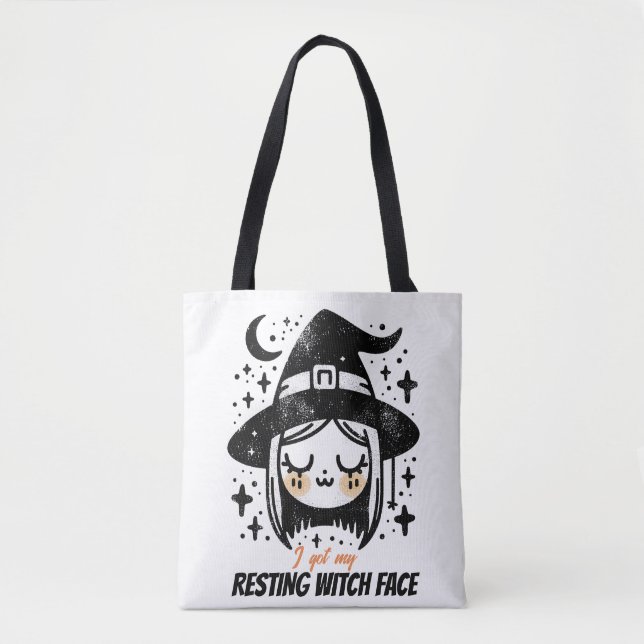 Entspanntes Hexengesicht Tasche (Vorderseite)