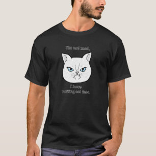 Entspanntes Katzengesicht T-Shirt