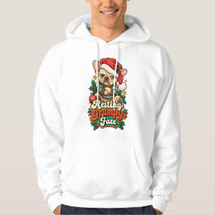 Entspanntes mürrisches Gesicht Französische Bulldo Hoodie