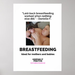 Entspanntes stillendes Plakat