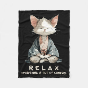 Entspannung alles ist außer Kontrolle Zen-Meditati Fleecedecke