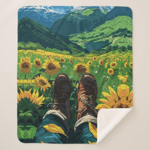 Entspannung im Sonnenblumenparadies Sherpadecke