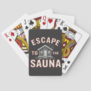 Entspannung in der Sauna Funny Wellness-Center Day Spielkarten