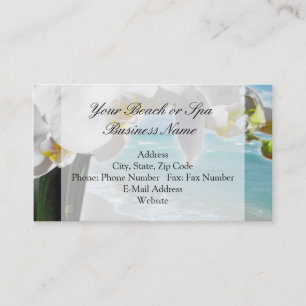 Entspannung mit Beach Orchid Business Card Visitenkarte