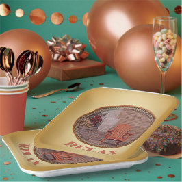 Entspannung - Papierplatte Pappteller