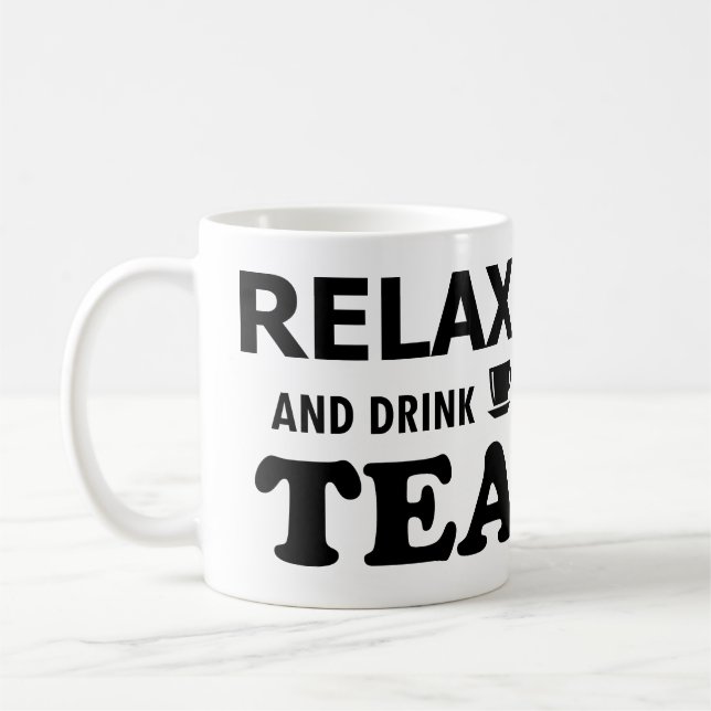 Entspannung und Tee Kaffeetasse (Links)