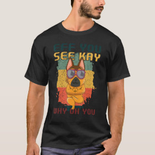 Entspannung Yoga Haustier Hund Hund Schäferhund T-Shirt