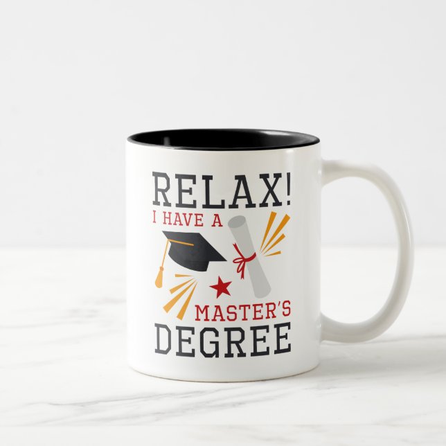 Entspannungs-Master-Grad Zweifarbige Tasse (Rechts)