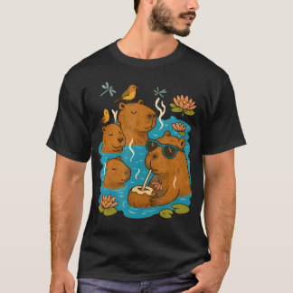 Entspannungscapybara-Poolparty Lustiges Entspannen T-Shirt
