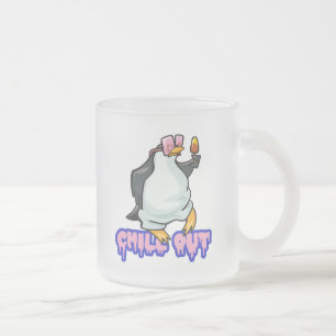 Entspannungspinguin Mattglastasse