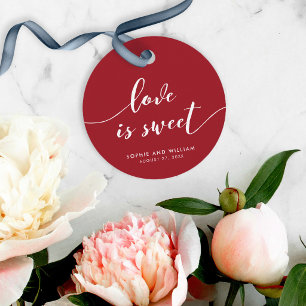 Entspannungsschrift Liebe ist süß Benutzerdefinier Geschenkanhänger