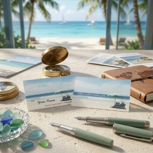 Entspannungsstrand Eleganter Spa-Reiseurlaub Visitenkarte