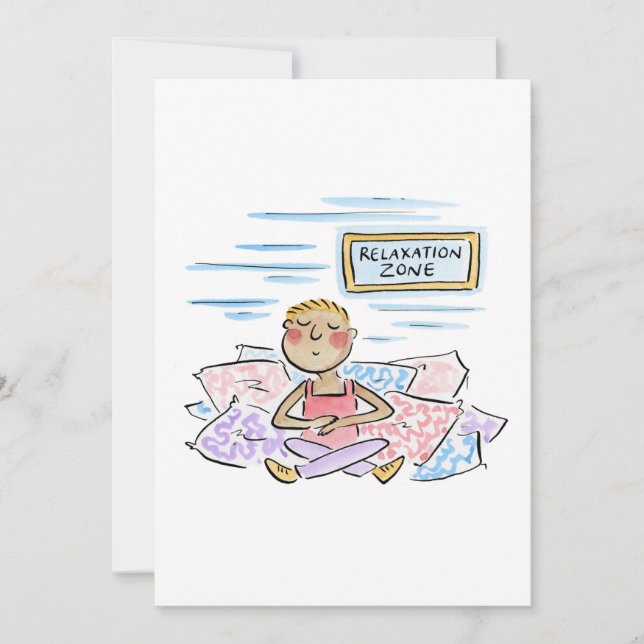 Entspannungszone Einladung (Vorderseite)