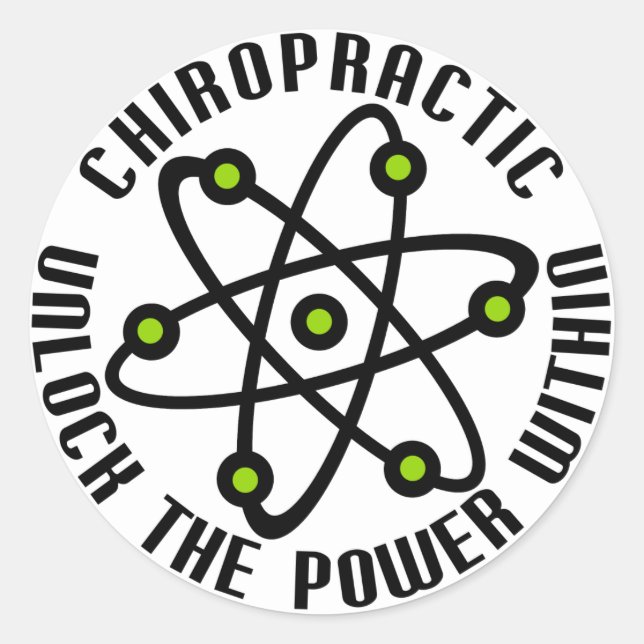 Entsperren Sie den Power im Inneren Runder Aufkleber (Vorderseite)