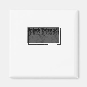 Entsperren Sie potenzielles Minimalistisches Motiv Magnet