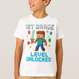 Entsperrter T - Shirt der 1. Stufe - Fun Pixel Gam