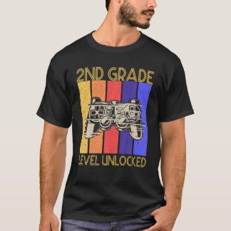 Entsperrter Video-Gamer der zweiten Stufe zurück z T-Shirt