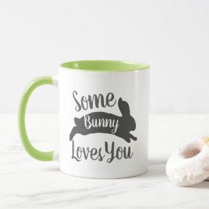 Entspringen etwas Häschen-Lieben Sie Tasse
