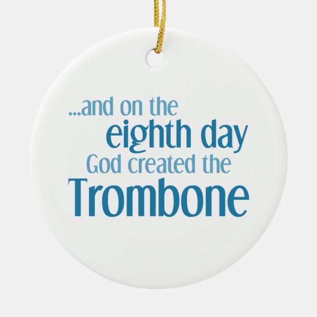 Entstehung des Trombons Keramikornament (Vorne)