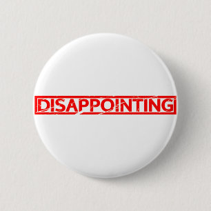 Enttäuschende Briefmarke Button