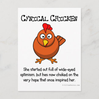 Enttäuscht und von Hoffnung erstickt Postkarte