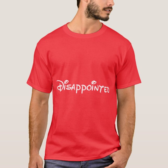 Enttäuschte invertierte Mädchen T-Shirt (Vorderseite)