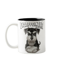 Enttäuschte Miniatur Schnauzer