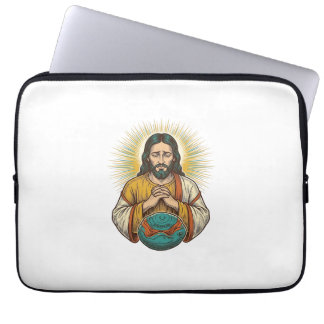 Enttäuschter Jesus Luftballon Fitnessball Gym Fail Laptopschutzhülle