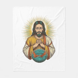 Enttäuschter Jesus Luftballon Gym Fail Fleecedecke