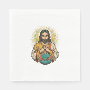 Enttäuschter Jesus Luftballon Gym Fail Serviette