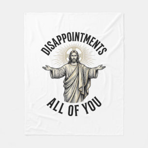 Enttäuschungen euch alle Vintage religiöse Bluse Fleecedecke