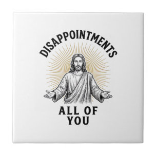 Enttäuschungen euch alle Vintage religiöse Bluse Fliese