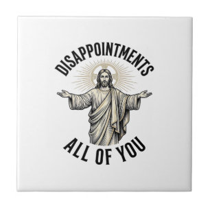 Enttäuschungen euch alle Vintage religiöse Bluse Fliese