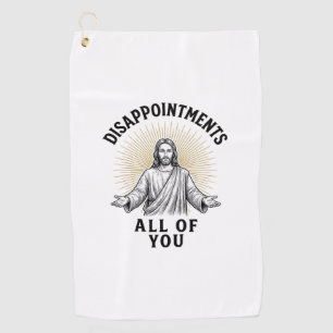 Enttäuschungen euch alle Vintage religiöse Bluse Golfhandtuch