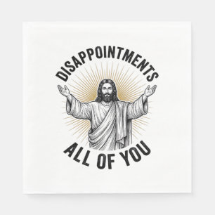 Enttäuschungen euch alle Vintage religiöse Shirt Serviette